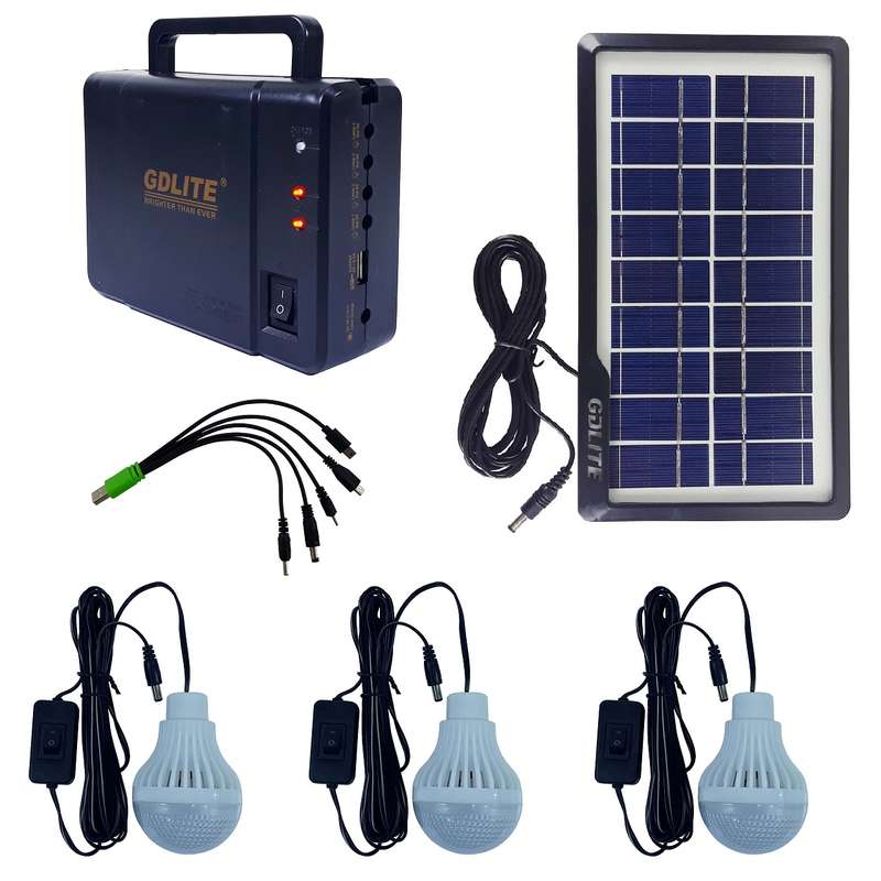 سیستم روشنایی خورشیدی جی دی لایت مدل GD-8006A