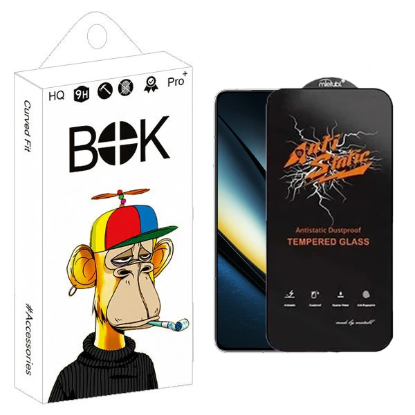 محافظ صفحه نمایش بوک مدل Antistatic Touch مناسب برای گوشی موبایل شیائومی redmi Note 13 Pro 5G / Poco X6 / X6 Pro / F6 / K70 / K70 Pro / K70E