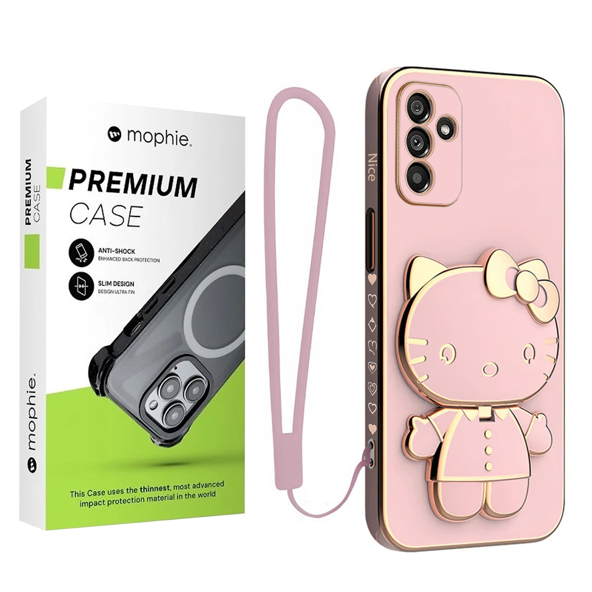 کاور موفی مدل Nice Kitty Strap مناسب برای گوشی موبایل سامسونگ Galaxy A34 به همراه بند 1 کاور موفی مدل Nice Kitty Strap مناسب برای گوشی موبایل سامسونگ Galaxy A34 به همراه بند