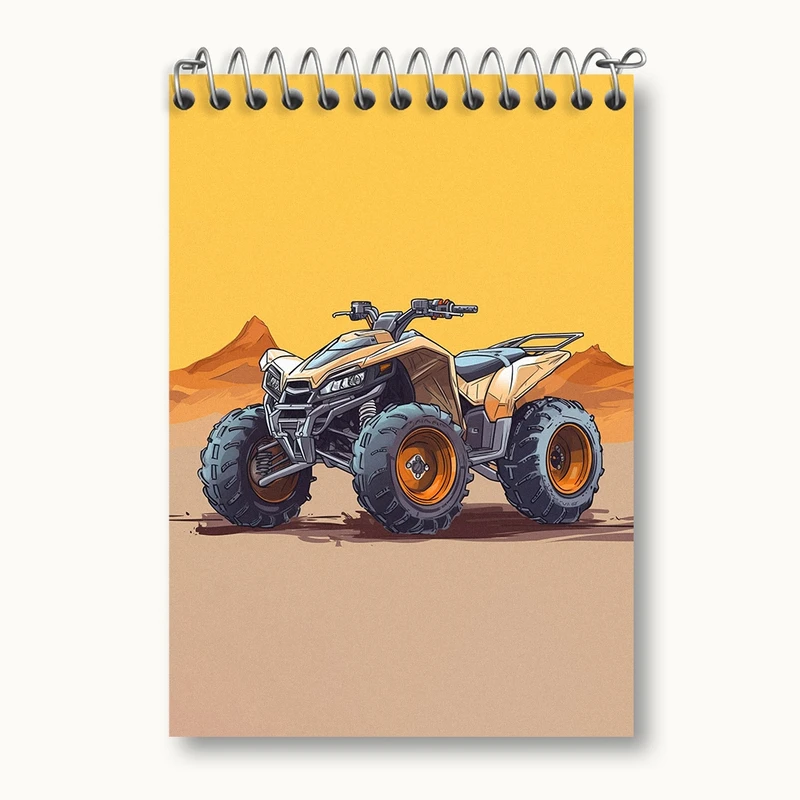 دفتر یادداشت 50 برگ خندالو مدل موتور چهار چرخ کد 37092