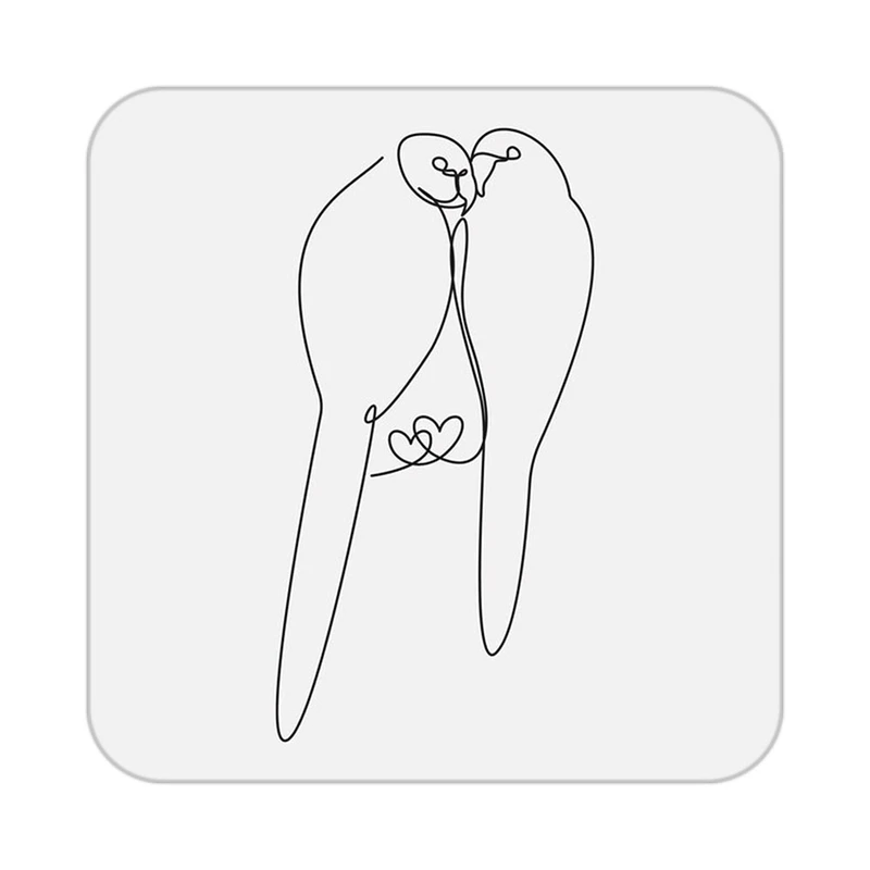 زیر لیوانی کاکتی طرح عاشقانه مدل mp36838