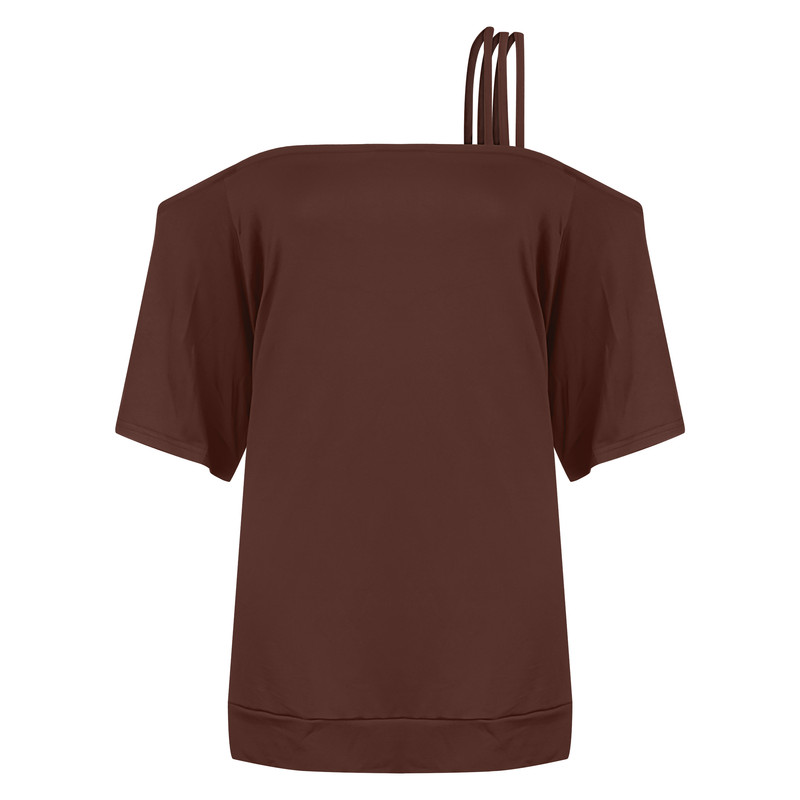 بلوز آستین کوتاه زنانه شین مدل رومی مجلسی