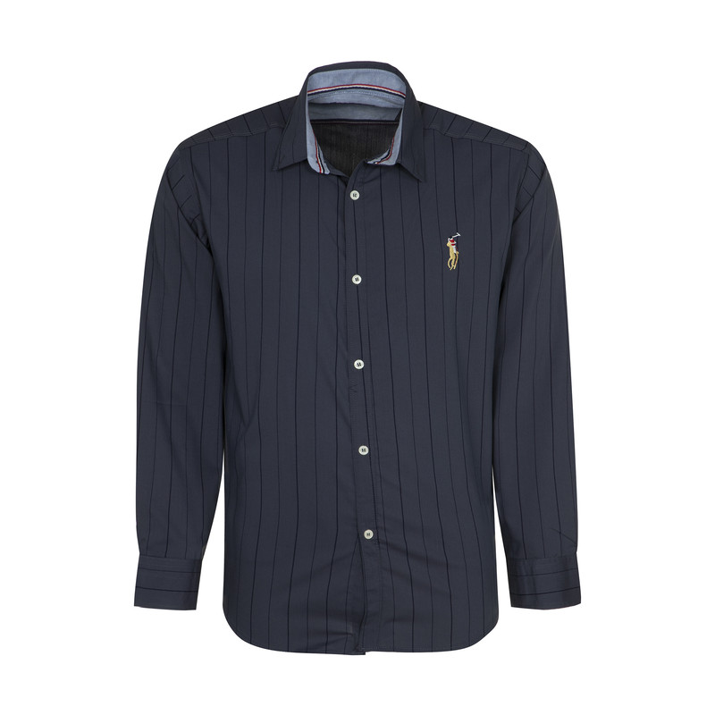 پیراهن آستین بلند مردانه مدل PVLF JAM TOM رنگ طوسی