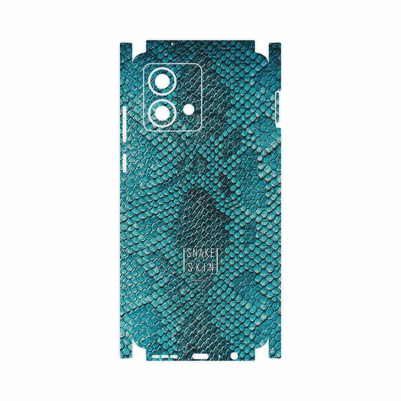 برچسب پوششی ماهوت مدل Blue Snake Skin-FullSkin مناسب برای گوشی موبایل موتورولا Moto G84