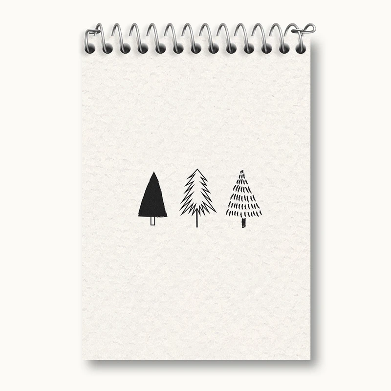 دفتر یادداشت 50 برگ خندالو طرح درخت کاج کد N2552