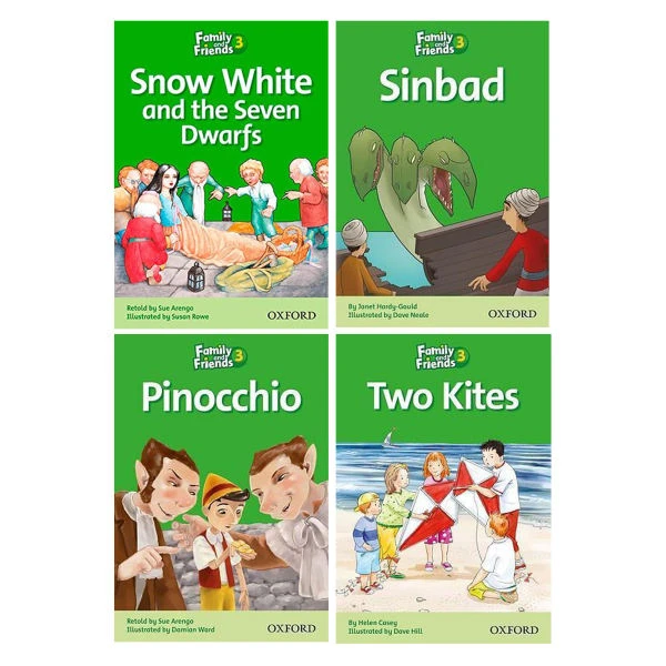 عکس شماره 2 : کتاب داستان family and friends 3 اثر جمعی از نویسندگان انتشارات جنگل 4 جلدی