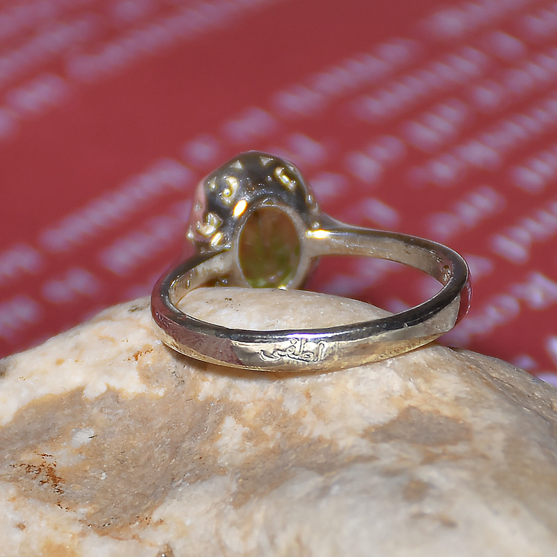 انگشتر نقره زنانه نقره جات لطفی مدل زبرجد کد ANZS01E05