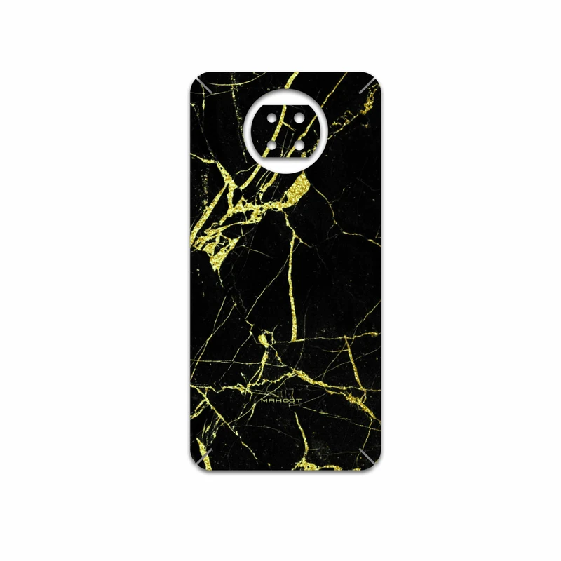 برچسب پوششی ماهوت مدل Graphite-Gold-Marble مناسب برای گوشی موبایل شیائومی Redmi Note 9T