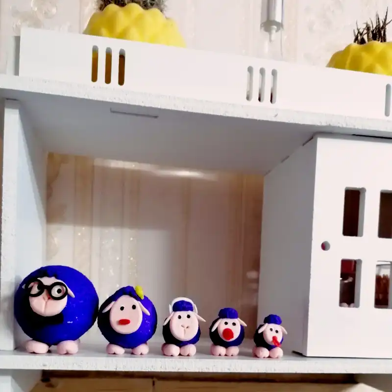 دکوری مدل خانواده ببعی مجموعه 5 عددی