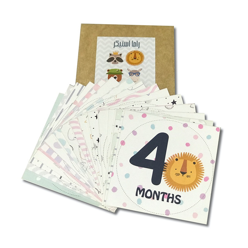 استیکر نوزاد و کودک مانی‌نی مدل روما بسته 16 عددی