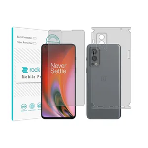 Rockspace clear screen protector HyGEL model suitable for OnePlus Nord 2 5G mobile phone with back protector