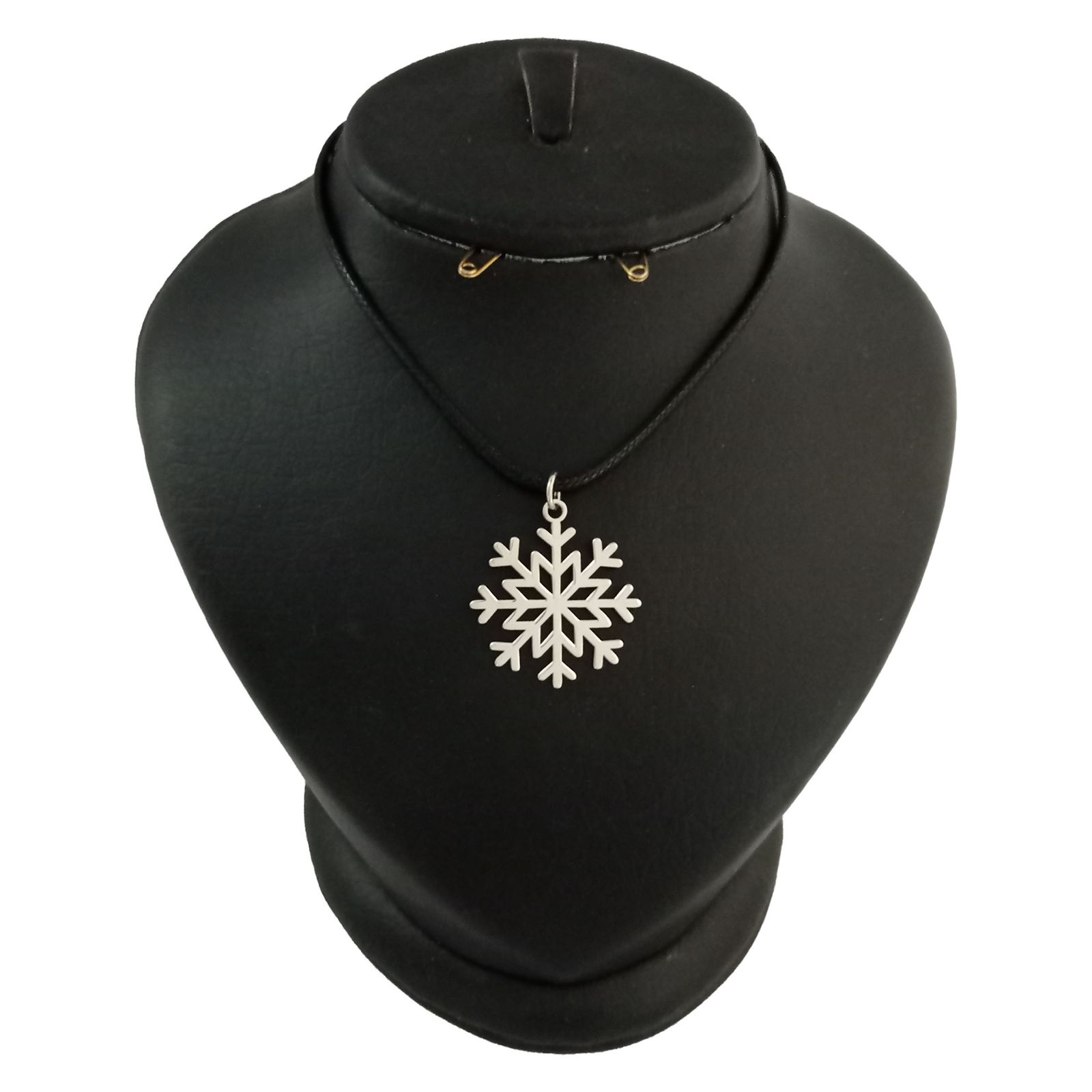 گردنبند نقره زنانه ترمه 1 طرح برف کد mas 00172 -  - 1