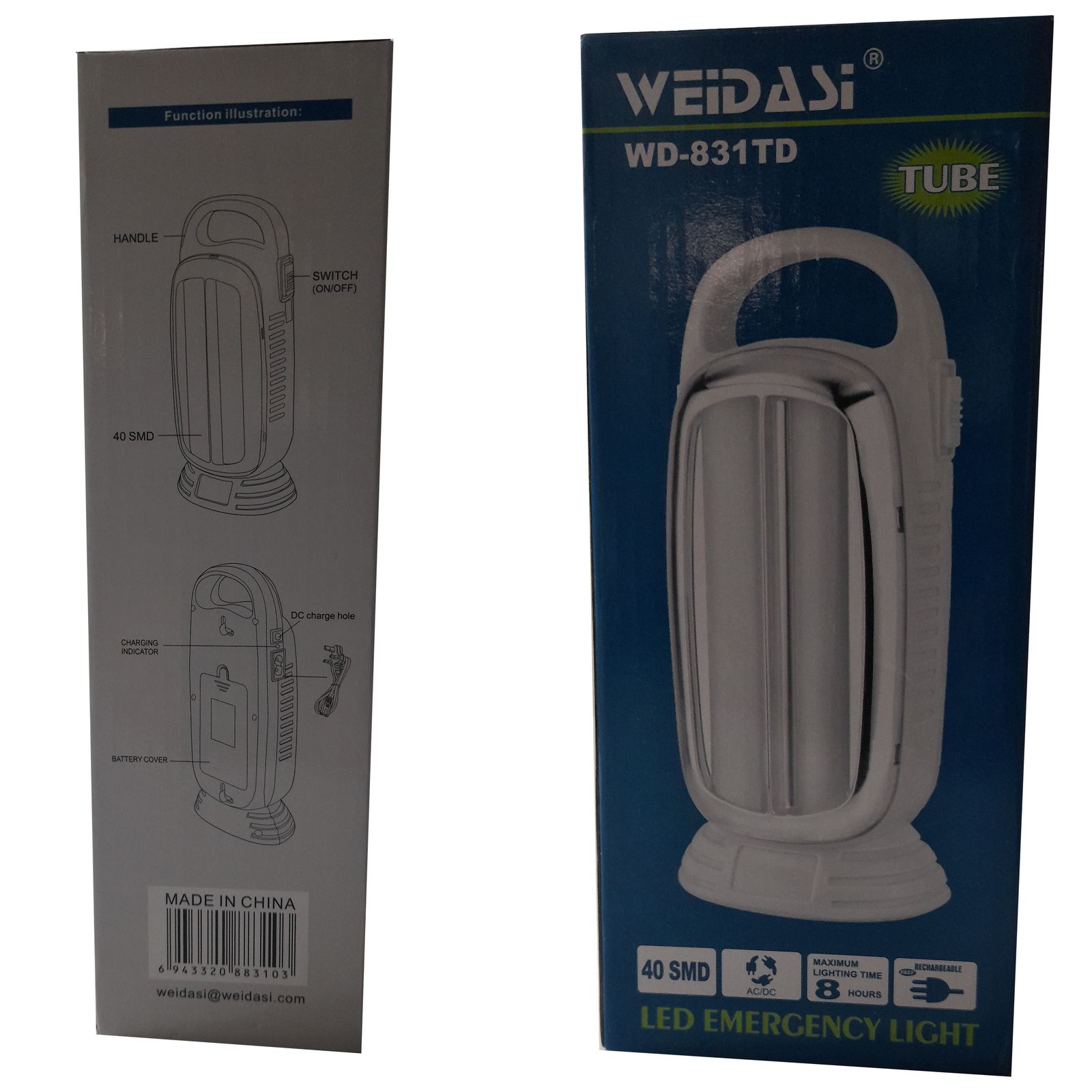 چراغ اضطراری ویداسی مدل WD-831T -  - 2