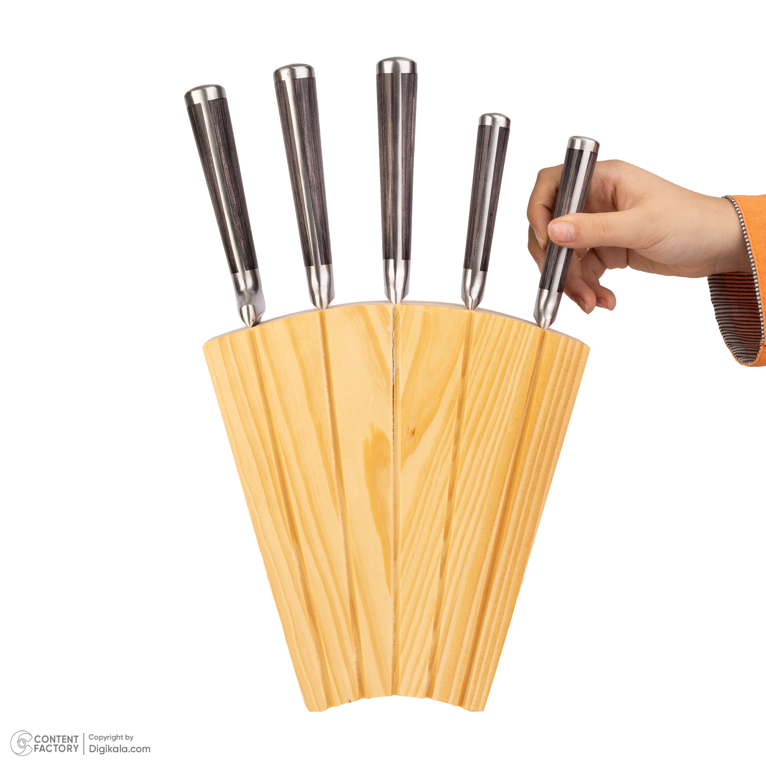 سرویس چاقو 6 پارچه جی ام زد مدل kwb-28