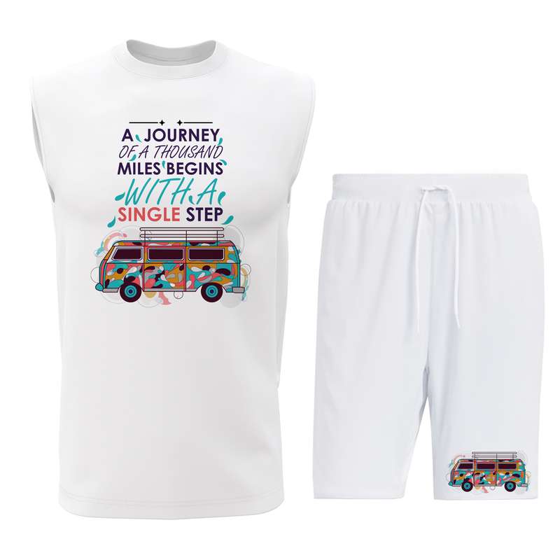 ست تاپ و شلوارک مردانه مدل T114W