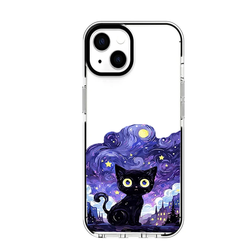 کاور طرح Purple Cat مناسب برای گوشی موبایل اپل iPhone 13 