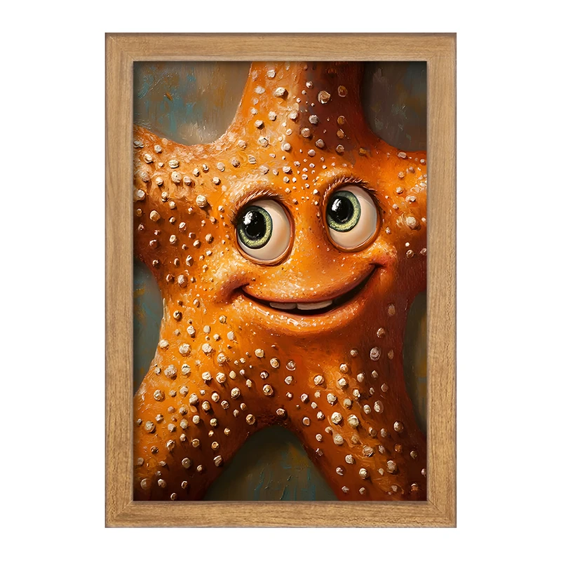 تابلو خندالو مدل ستاره دریایی کد F6503
