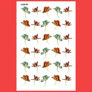 استیکر طراحی ناخن مدل C83