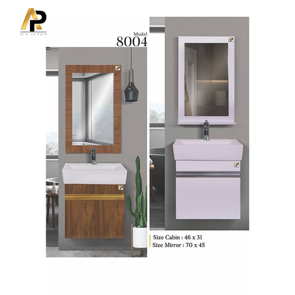 ست کابینت و روشویی مدل 8004 به همرا آینه