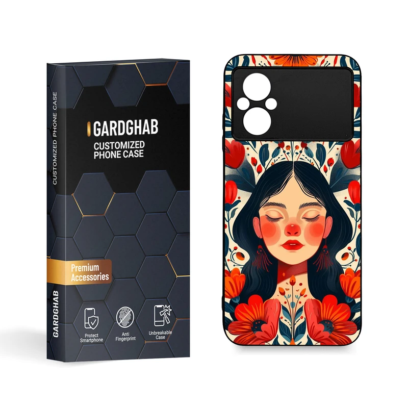 کاور گارد قاب مدل دخترانه مناسب برای گوشی موبایل شیائومی Poco M4 5G / Poco M5 4G