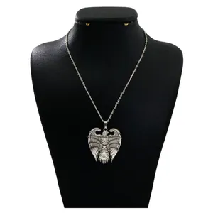گردنبند نقره زنانه دلی جم طرح عقاب  کد D 478