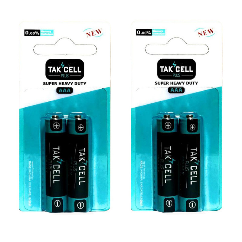 باتری نیم قلمی تکسل مدل Super Heavy Duty بسته 4 عددی