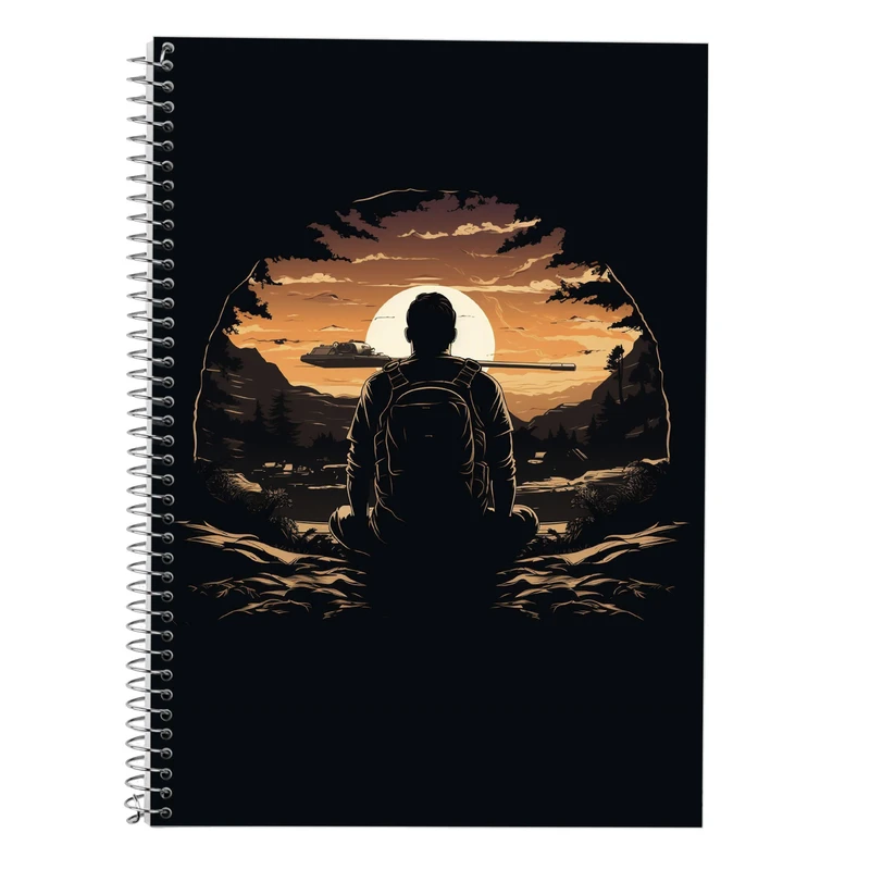 دفتر زبان 50 برگ مدوپد مدل سه خط طرح تایتان Titan کد DF11923