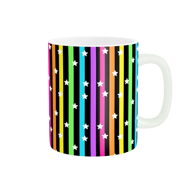 ماگ پاد آفرین طرح ستاره رنگی کد 4542