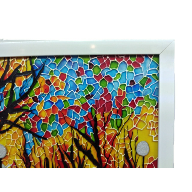 تابلو ویترای طرح نقاشی پارک