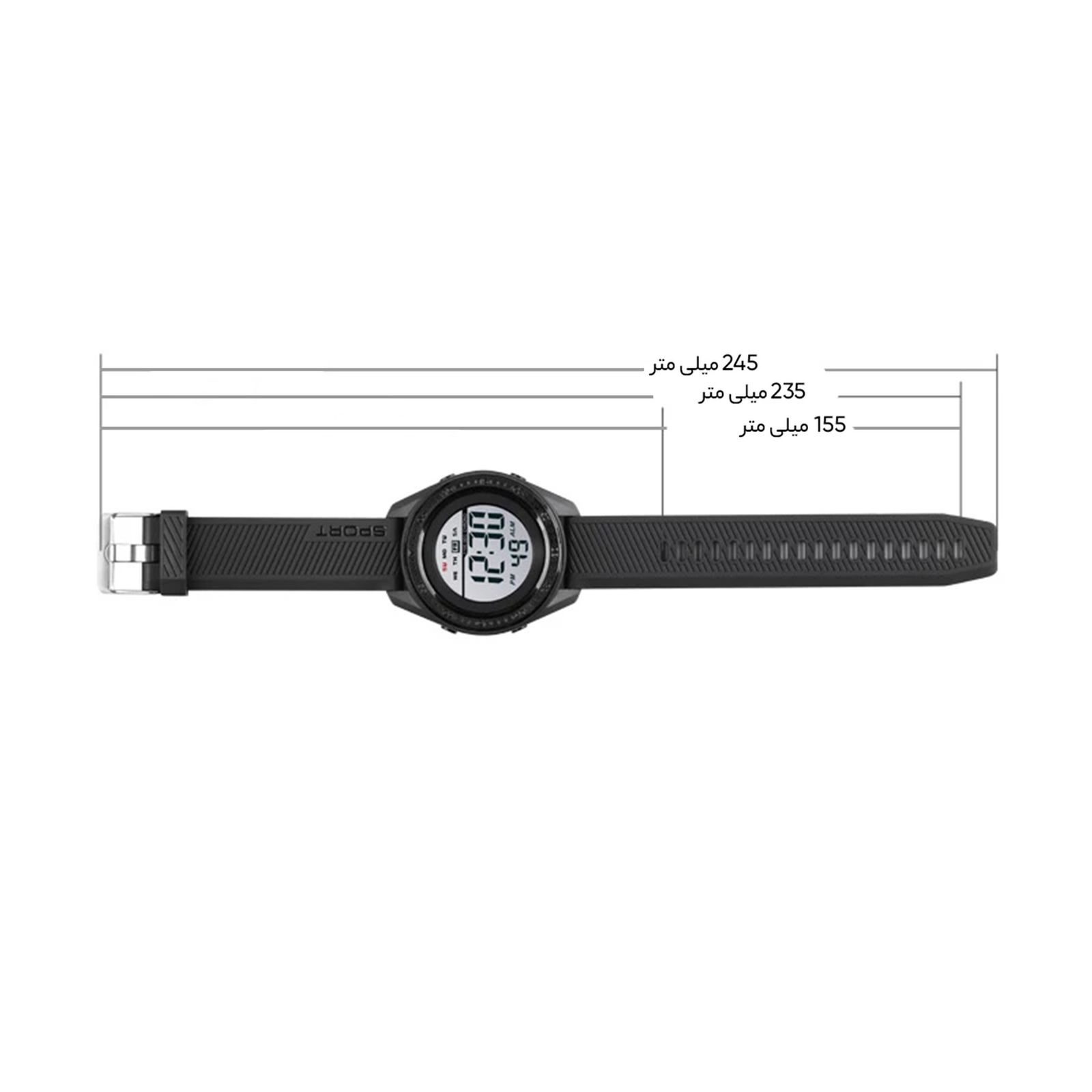 ساعت مچی دیجیتال مردانه اسکمی مدل 1638 BK -  - 9