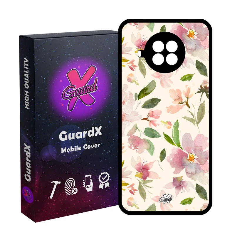 کاور گارد ایکس طرح گل مدل Glass10579 مناسب برای گوشی موبایل شیائومی MI 10T Lite/Redmi Note 9 Pro 5G/10I 5G