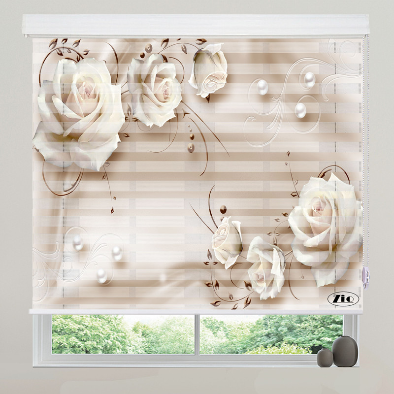 پرده زبرا زیو مدل 3D-1009 سایز 200x200 سانتی متر