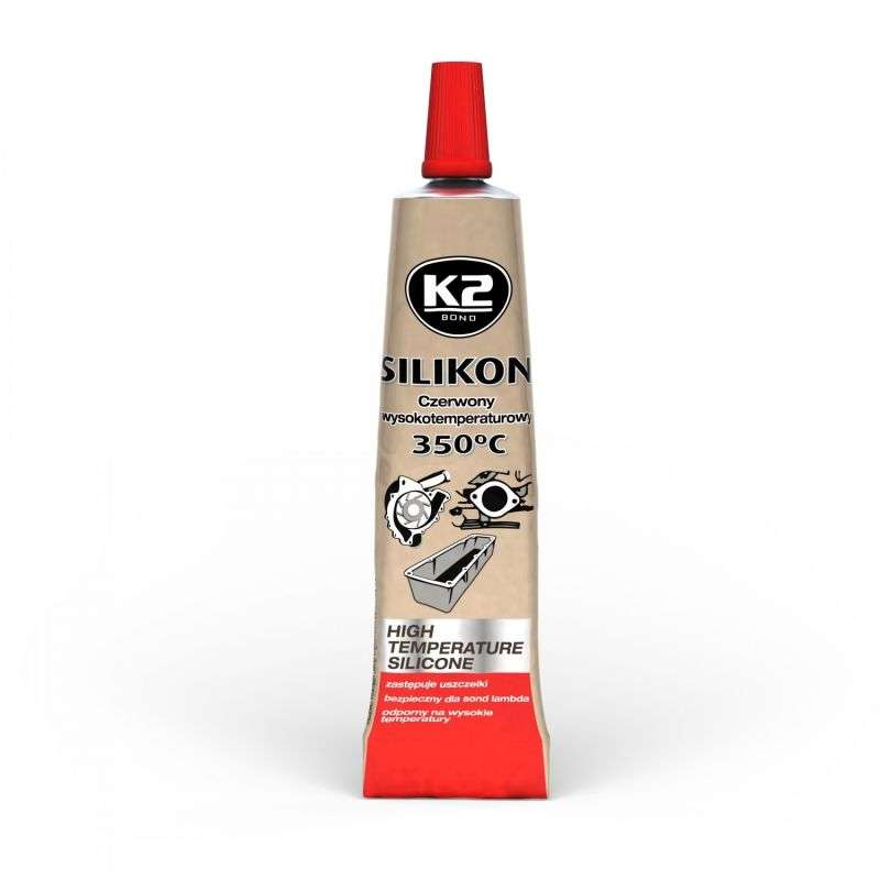 چسب واشر ساز سیلیکونی قرمز حرارتی کی تو مدل RED Silicone +350°C وزن 21 گرم