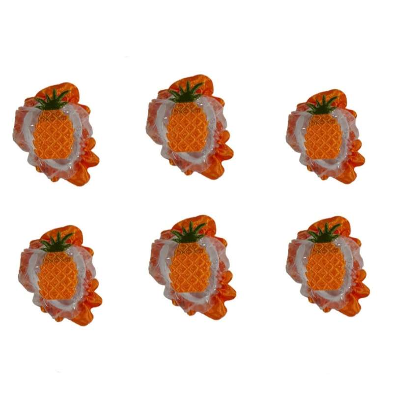 کاور پیچ اجاق گاز طرح آناناس بسته 6 عددی