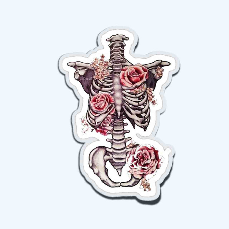 استیکر لپ تاپ طرح bones and botany کد ST236