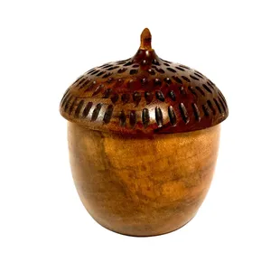 قندان چوبی طرح بلوط
