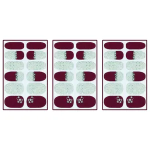 استیکر طراحی ناخن مدل H42 مجموعه 3 عددی