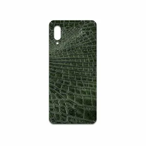 MAHOOT Green-Crocodile-Leather Cover Sticker for Samsung Galaxy A02