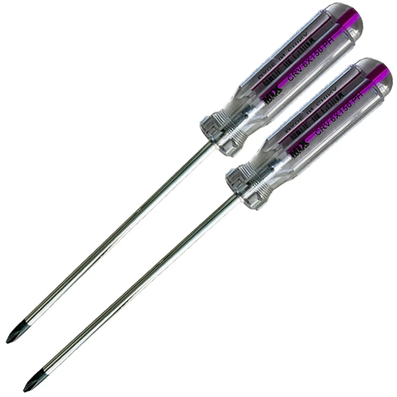 پیچ گوشتی چهارسو میکس مدل HT - 006x150 مجموعه 2 عددی