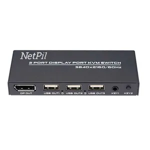 کی وی ام سوئیچ ۲ پورت DisplayPort نت پیل مدل DK201