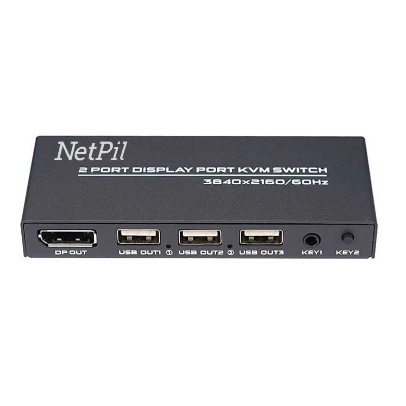 کی وی ام سوئیچ ۲ پورت DisplayPort نت پیل مدل DK201