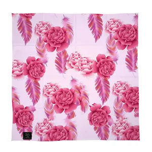 دستمال سر و گردن 27 مدل گل و پر کد H25