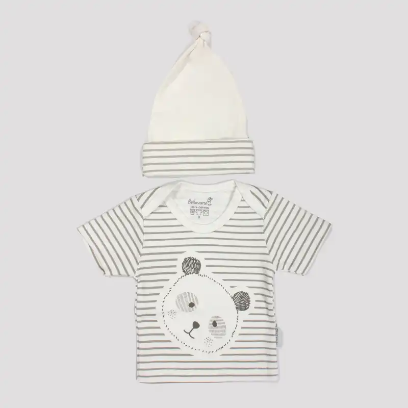 ست 3 تکه لباس نوزادی به آوران مدل پاندا