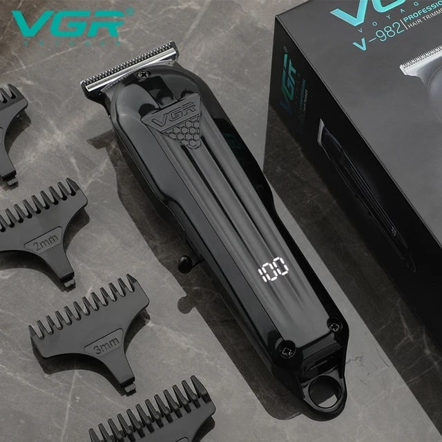 ماشین اصلاح موی سر و صورت وی جی ار مدل v-982 v-282 مجموعه دو عددی