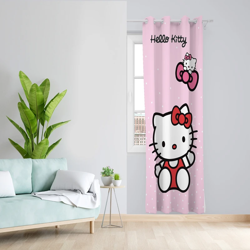 پرده طرح کیتی مدل مخمل پانچی کد L 1192L Z سایز 140x200 سانتی متر