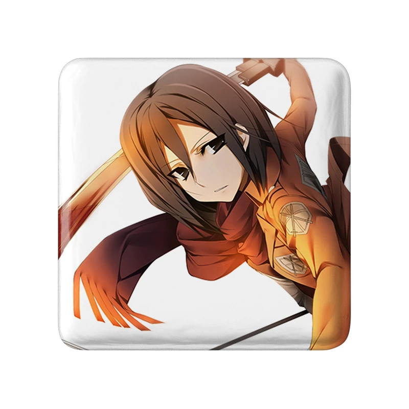 مگنت خندالو طرح میکاسا اکرمن انیمه اتک آن تایتان Attack on Titan  مدل مربعی کد 18539
