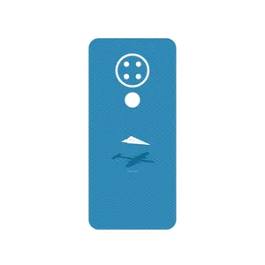 MAHOOT Minimal Paper Airplane Cover Sticker for Nokia 7.2