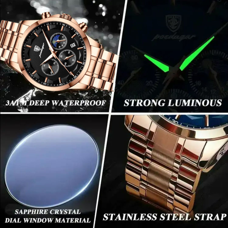 ساعت مچی عقربه‌ای مردانه پوداگار مدل GB 928