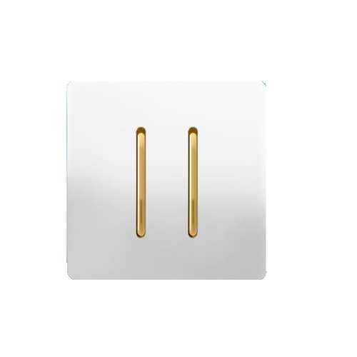 کلید دو پل صنایع آسیا الکتریک مدل کریستال بسته 10 عددی