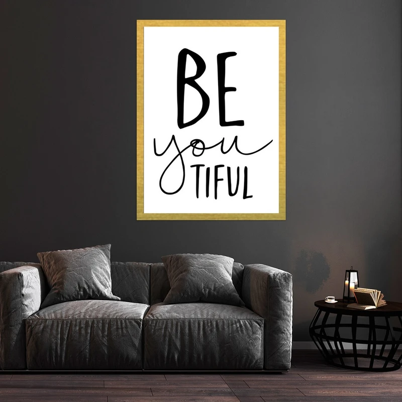 تابلو بکلیت طرح مدرن جمله انگیزشی مدل قاب شاسی T-S10263